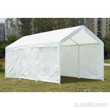 Quictent 20x10 Heavy Duty Portable Carport Canopy Party Tent White (1101)